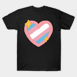 trans sparkle heart T-Shirt